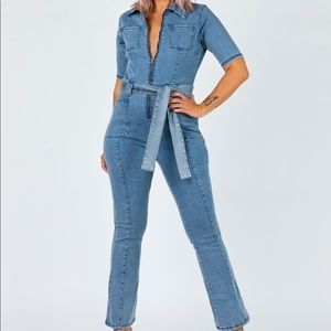 Princess Polly FAWCETT DENIM JUMPSUIT